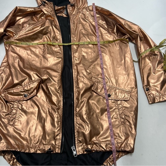 Asos women’s rose golden zip up hooded windbreaker us8 L113-18 - Picture 4 of 6